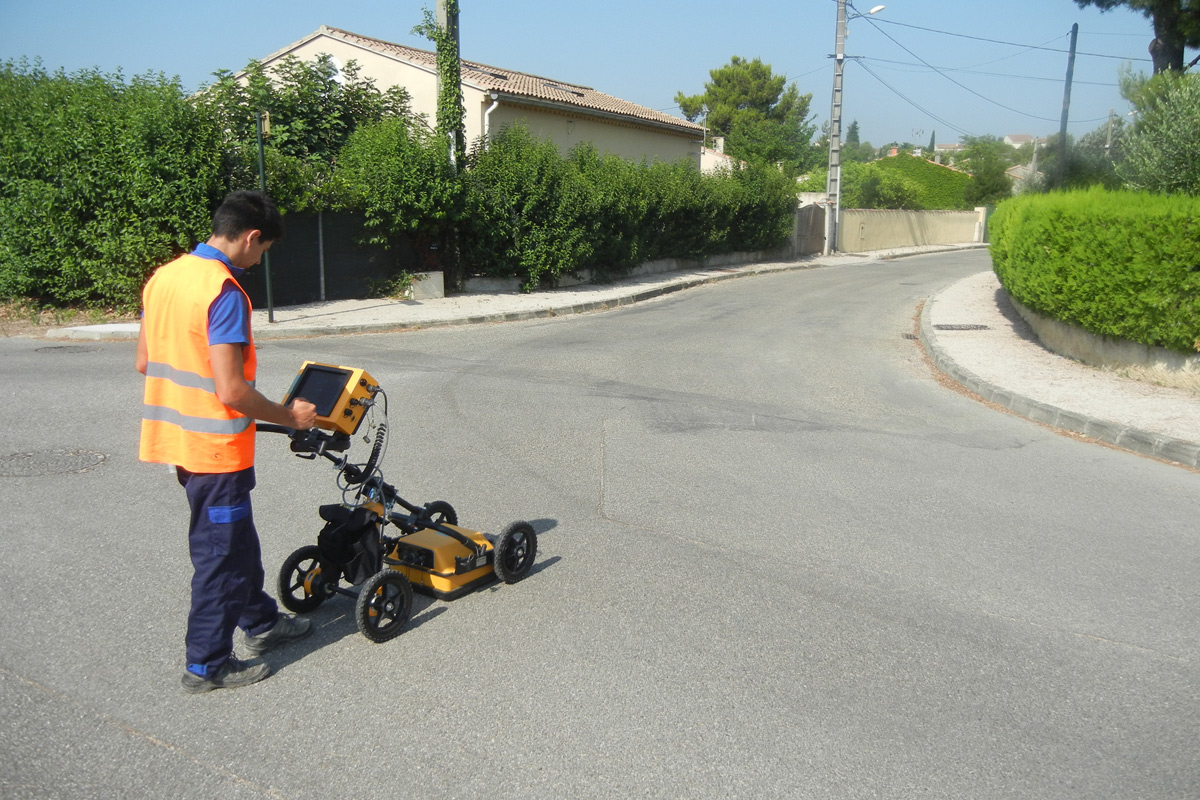 Géoradar pour localiser les réseaux enterrés